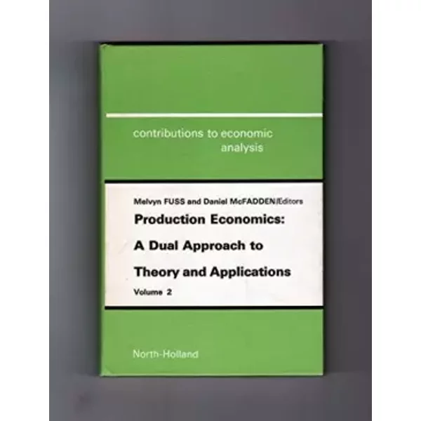 Applications Of The Theory Of Production (V. 2) - Melvyn A. Fuss, Daniel Mcfadden-image