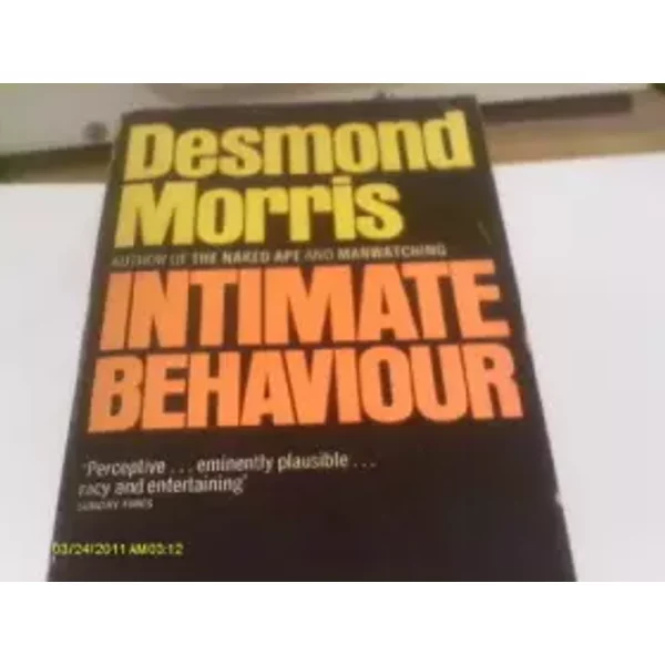 Intimate Behaviour - Desmond Morris-image