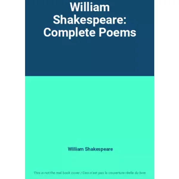 William Shakespeare: Complete Poems - William Shakespeare-image