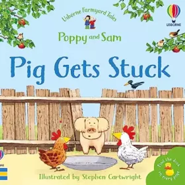 Pig Gets Stuck (Mini Farmyard Tales) - Heather Amery Et Stephen Cartwright-image