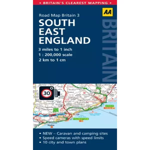 Road Map Britain: South East England (Aa Road Map Britain) - Aa Publishing-image