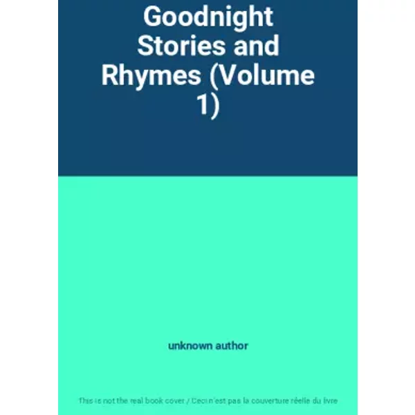 Goodnight Stories And Rhymes (Volume 1) - Unknown Author-image