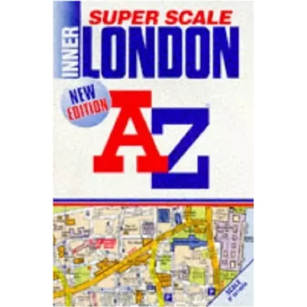 A. To Z. Super Scale Atlas Of Inner London: 1M-9". - Geographers' A-Z Map Company-image