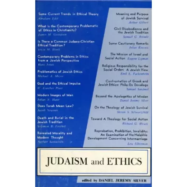 Judaism and ethics - Daniel Jeremy Silver