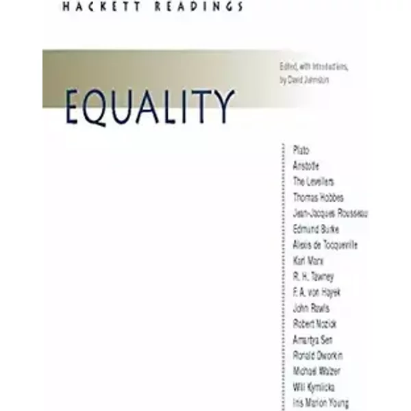 Equality (Hackett Publishing Co.) - David Johnston, David Johnston