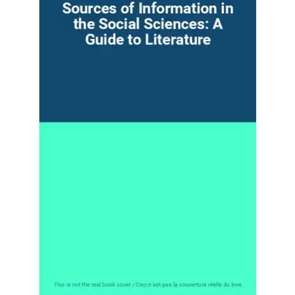 Sources Of Information In The Social Sciences: A Guide To Literature-image