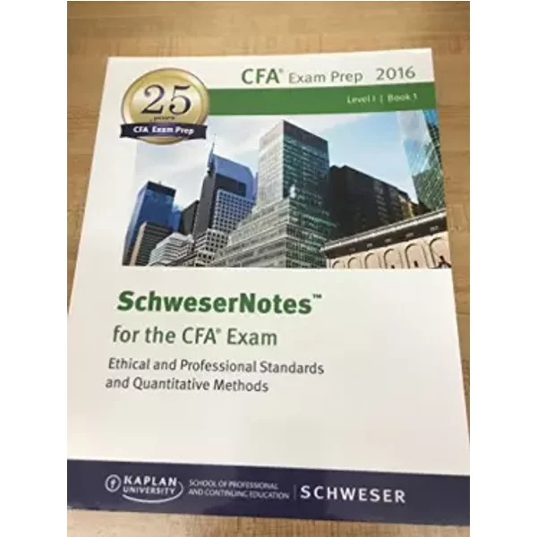 Schwesernotes Cfa Level 1 2016 - Kaplan Schweser-image