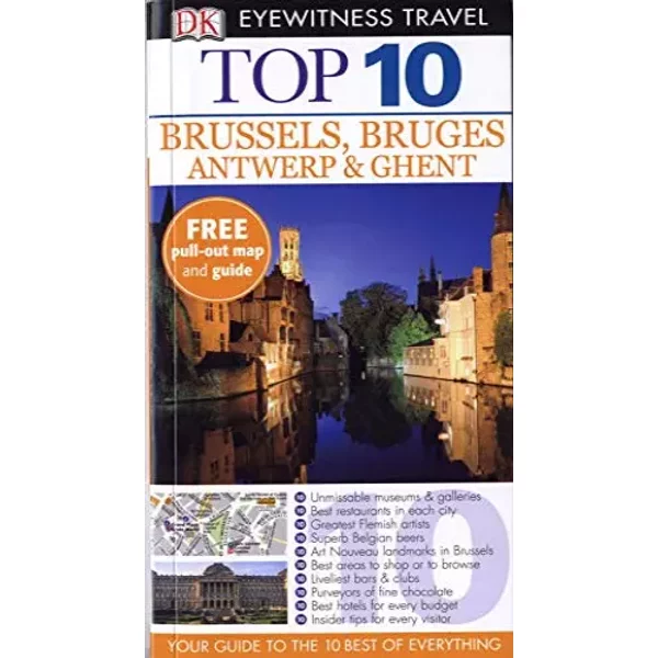 Dk Eyewitness Top 10 Travel Guide: Brussels, Bruges, Antwerp & Ghent - Collectif-image