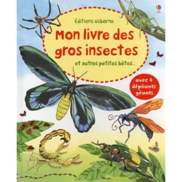 Mon livre des gros insectes (Mon grand livre dépliants) (French Edition) - Emily Bone