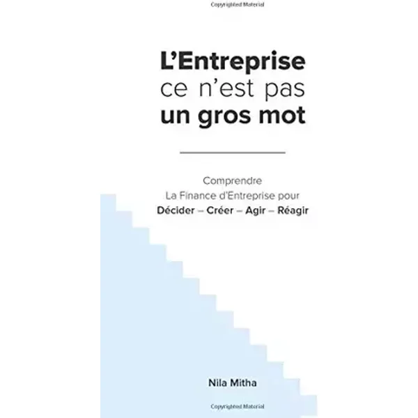L'Entreprise ce n'est pas un gros mot: Comprendre La Finance d’Entreprise pour Décider – Créer – Agir – Réagir (French Edition) - Nila Mitha