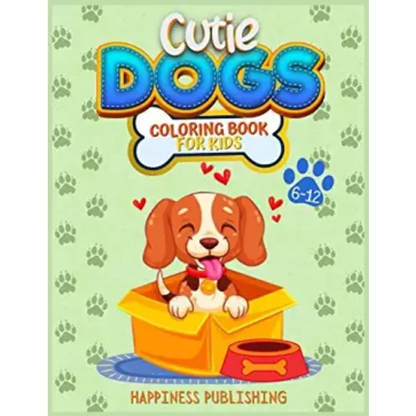 Cutie Dogs Coloring Book For Kids - Happiness Publishing-image