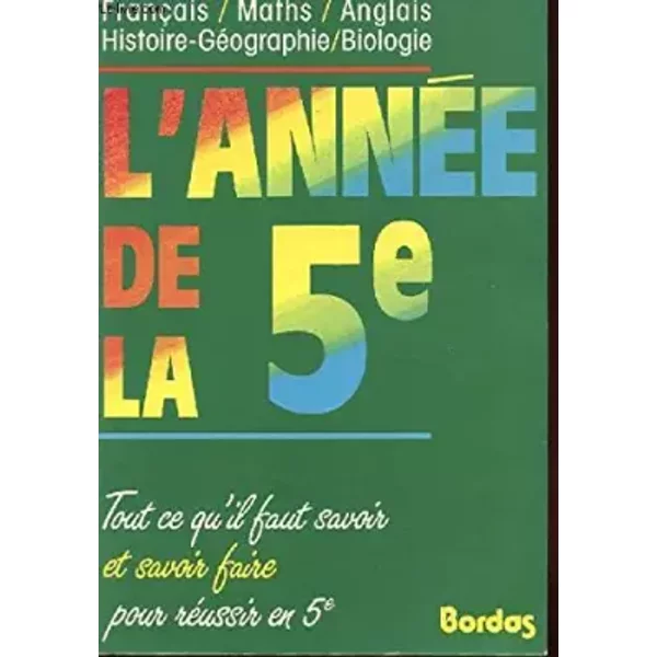 L'annee De La 5EME (Ancienne Edition) - Collectif-image