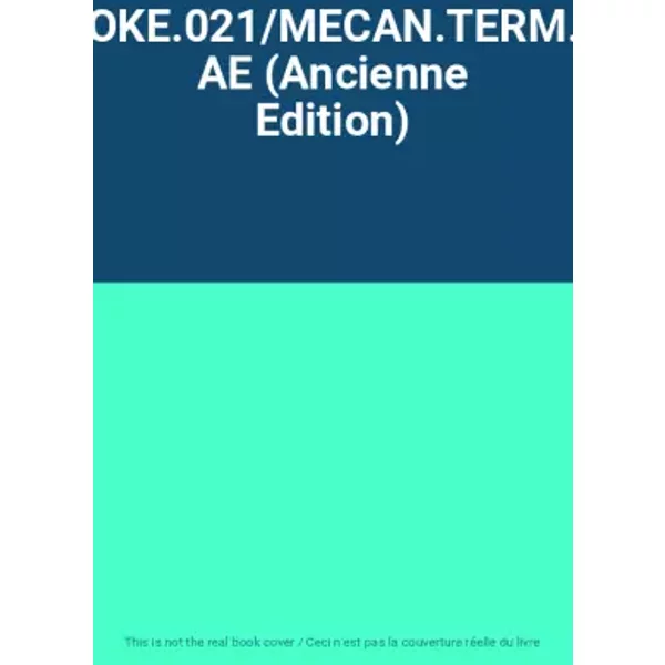 JOKE.021/MECAN.TERM.F Ae (Ancienne Edition)-image