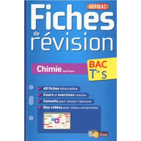 DéFibac - Fiches De RéVision - Chimie Tle S - Collectif-image