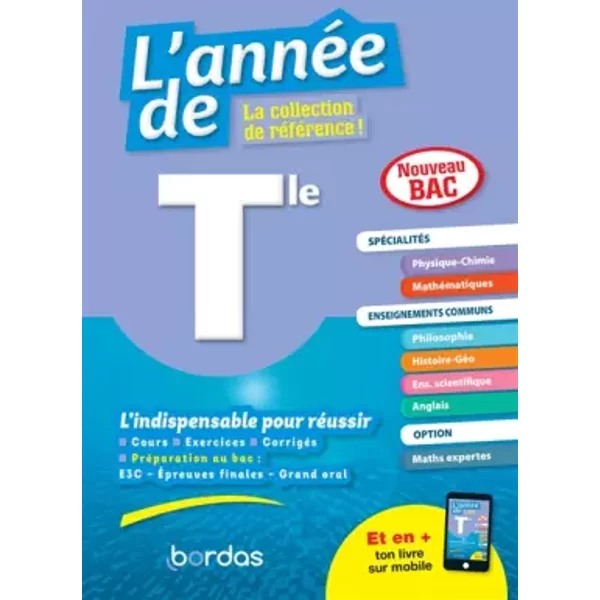 L'Année de Tle Spécialités Physique-Chimie Maths - Tout-en-un - Collectif, David Dubus, Denis Regaud, Sandrine Schreyeck, Bernard Msihid, Fabien Aoustin, Dominique Boissier, Laurent Coulomb, Magali Domain, Loïc Hamandjian, Sébastien Piecuch, Bénédicte Zielewski, Pascal Chauvel, Claire Vittecoq