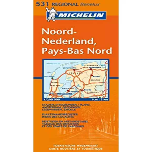 Carte Rgional Pays-Bas Nord / Noord-Nederland - Collectif Michelin-image