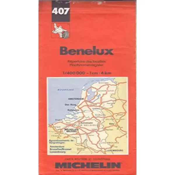 Benelux. Carte NuméRo 407 - Michelin Travel Publications-image