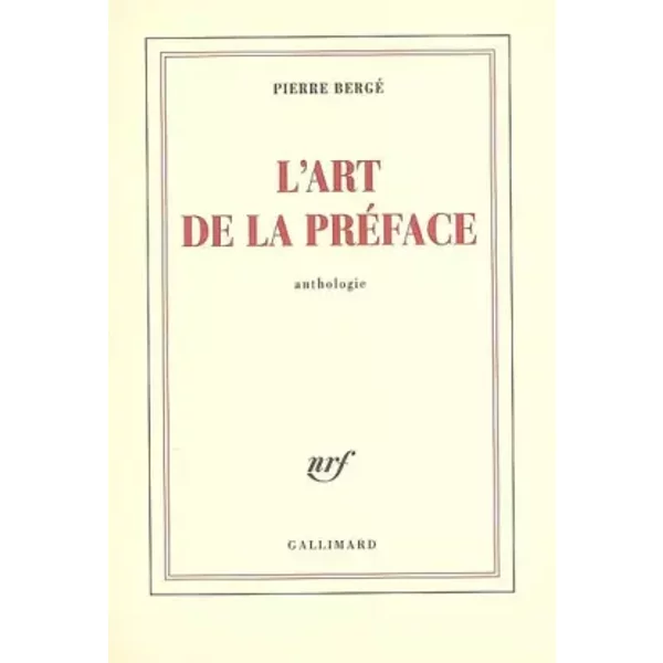 L'art De La PréFace - Pierre Bergé-image