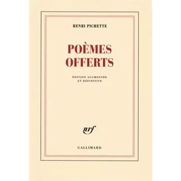 Poèmes offerts - Henri Pichette
