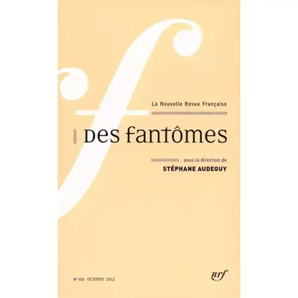 Des fantômes - Collectifs, Stéphane Audeguy