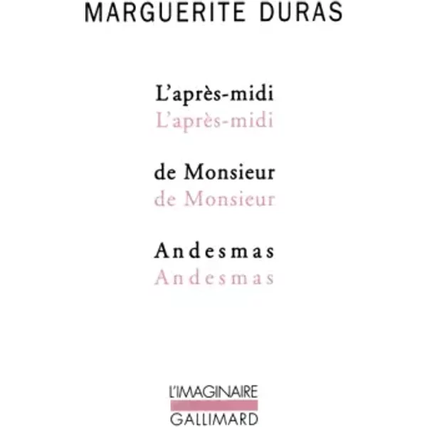 L'aprèS-Midi De Monsieur Andesmas - Marguerite Duras-image