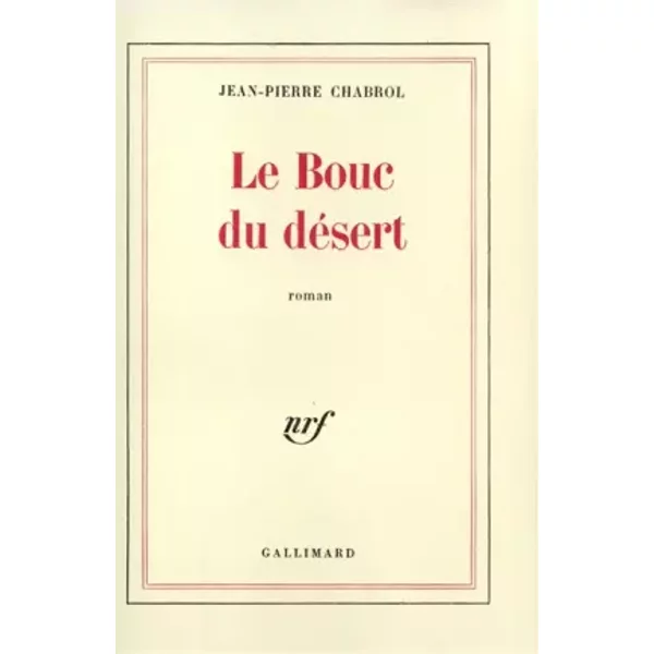 Le Bouc Du DéSert - Jean-Pierre Chabrol-image