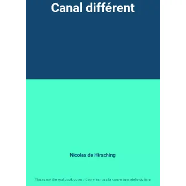 Canal DifféRent - Nicolas De Hirsching-image