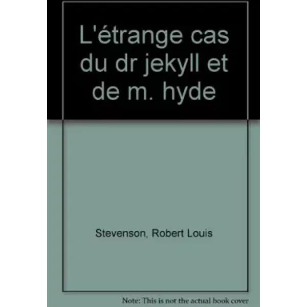 L'ÉTrange Cas Du Dr. Jekyll Et De M. Hyde - Robert Louis Stevenson-image