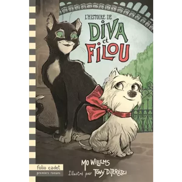 L'histoire De Diva Et Filou - Folio Cadet Premiers Romans - DèS 7 Ans - Mo Willems, Tony Diterlizzi Et Faustina Fiore-image