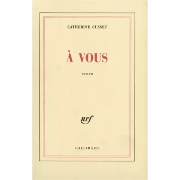 À Vous - Catherine Cusset-image