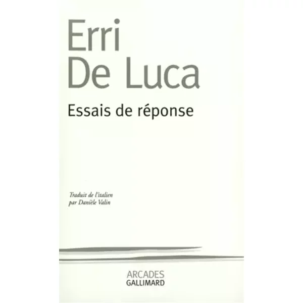 Essais De RéPonse - Erri De Luca Et DanièLe Valin-image