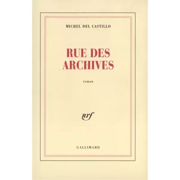 Rue Des Archives - Michel Del Castillo-image