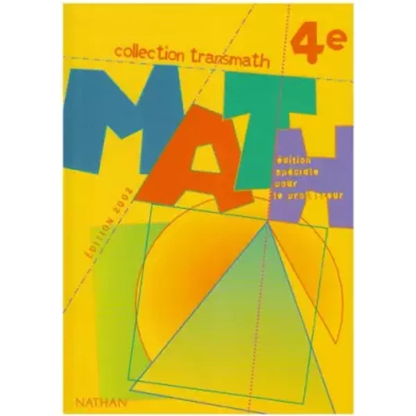 Transmath 4e 2002 professeur - Malaval Joel