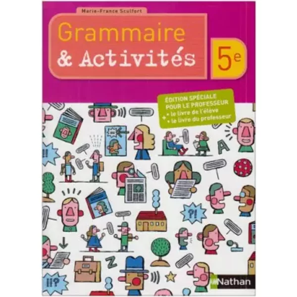 FrançAis 5E Grammaire Et ActivitéS SpéCiales : Livre Du Professeur - Marie-France Sculfort-image