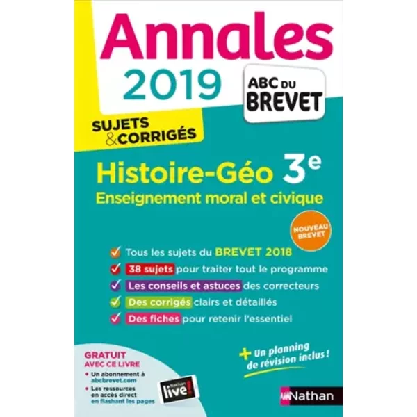 Annales Abc Du Brevet 2019 - Histoire-GéOgraphie-Emc - Laure Genet, Laure Genet, GréGoire Pralon, GréGoire Pralon-image