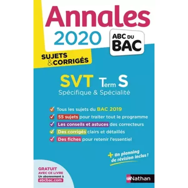 Annales Abc Du Bac 2020 Svt Term S - Christophe Durand, FréDéRic LalevéE-image