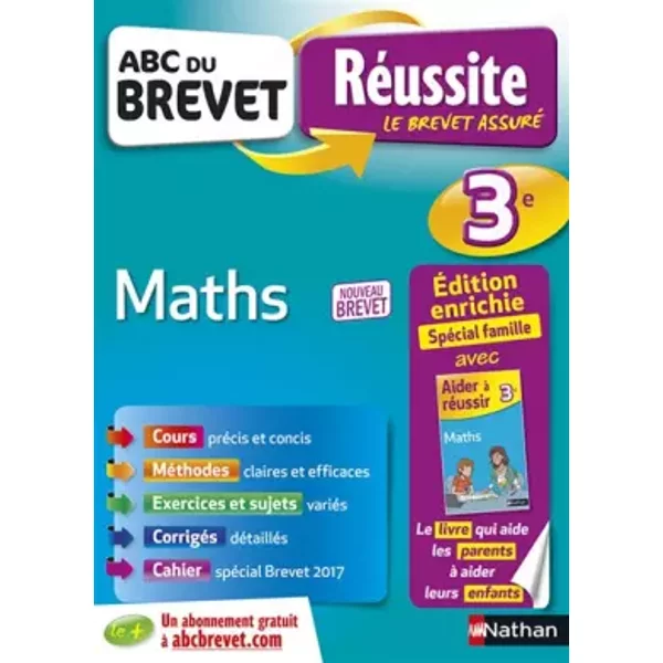 Abc Du Brevet RéUssite Parent Maths 3E - Safia AïT Si Ahmed, Carole FeugèRe, Gilles Mora-image