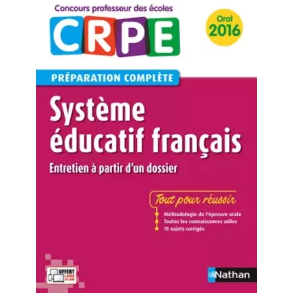 SystèMe éDucatif FrançAis - PréParation à L'éPreuve Orale - Alain Corneloup-image