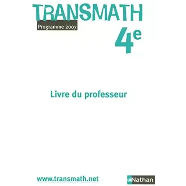 Transmath 4e - Monique Maze, Christiane Planchat, Frédéric Puigredo, Philippe Sérès