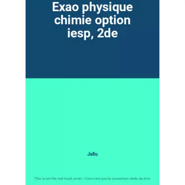 Exao Physique Chimie Option Iesp, 2De - Jallu-image
