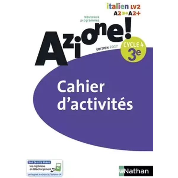 Azione! - Italien - Cahier d'activités 3e - Collectif