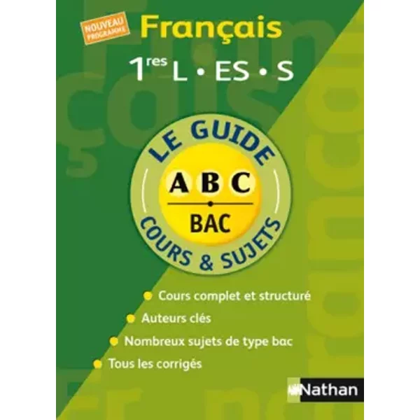 FrançAis 1E L, Es, S : Cours Et Sujets - FrançOise Cahen-Pinon, Caroline Vaugien, Nicole Court-image