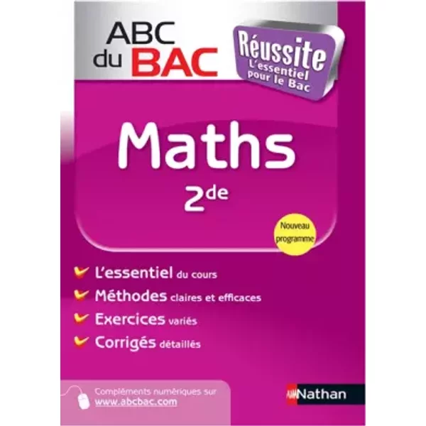 Abc Du Bac RéUssite Maths 2De - Jean-Claude Dianoux, Muriel Dorembus-image