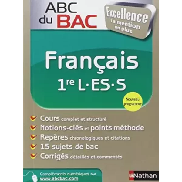 Abc Du Bac Excellence FrançAis 1Re L.Es.S - FrançOise Cahen-Pinon, Caroline Vaugien-image