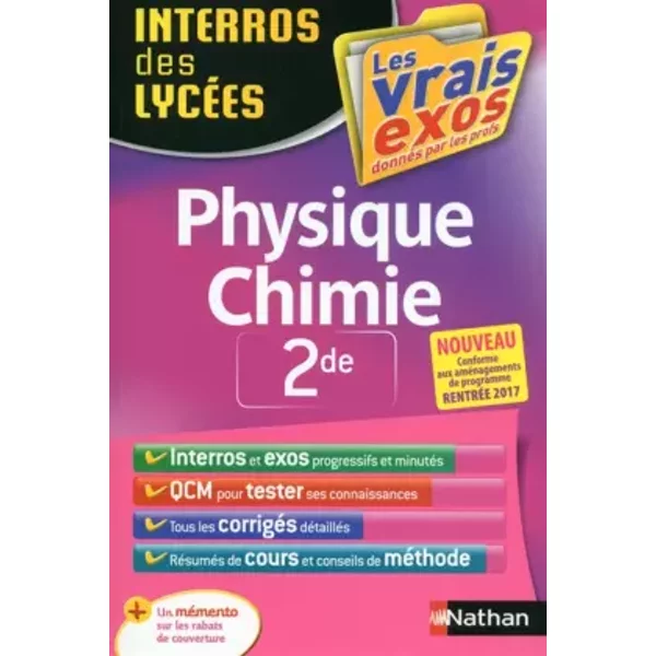 Interros Des LycéEs Physique - Chimie 2De - FréDéRic Masset-image