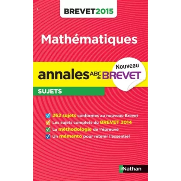 Annales Abc Du Brevet 2015 Maths 3E - Gilles Mora, Me Carole Feugere-image
