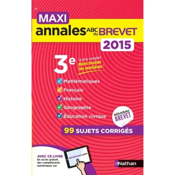 Maxi Annales Abc Du Brevet 2015 - Carole Feugere, Gilles Mora, CéCile Mimouni, Maria Pinto, Guillaume Gicquel, GréGoire Pralon-image