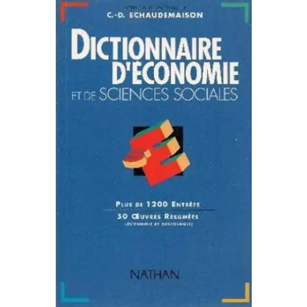 Dictionnaire D'éConomie Et De Sciences Sociales - Collectif-image