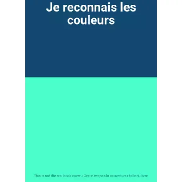Je Reconnais Les Couleurs-image
