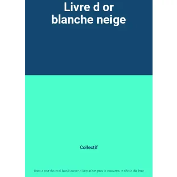 Livre D Or Blanche Neige - Collectif-image